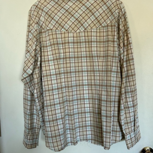 Pinch 100% cotton snap down western/ equestrian top with metallic stitching - Picture 1 of 8